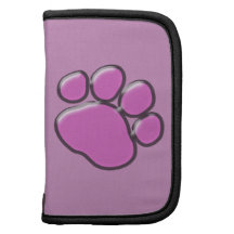 Plastikhundetatzen-Spuren Pawprints Rosa, schwarz Planer