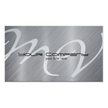 Platin/AluminiumVisitenkarten