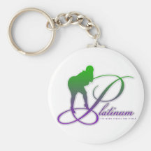 PLATIN-LOGO KEYCHAIN SCHLÜSSELANHÄNGER