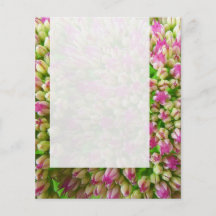 Platte 0110 - Sedum "Herbst-Freude" (B&W) Personalisierte Flyer