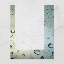Platte 017 - Regen auf meinem Fenster Individuelle Flyer