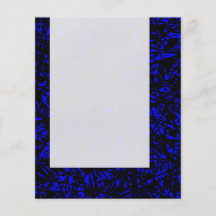 Platte 064 - Abstrakte Linien - Blau Flyer