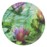 PLATTE - weiche und hübsche Monet waterlillies teller