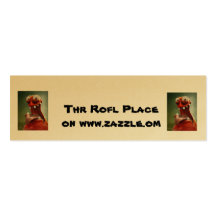 Platz Thr Rofl auf www.zazzle.om Visitenkartenvorlage