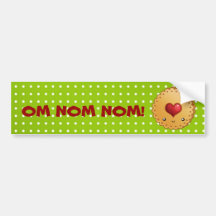 Plätzchen OMs NOM NOM Autosticker