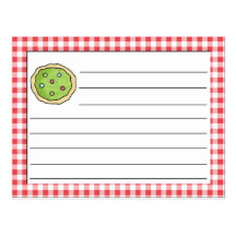 Plätzchen-Rezept-Postkarte