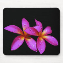 Plumeria lila mousepad