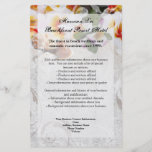 Plumeria-Orchideen-Leu im Sand-Programm-Flyer