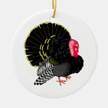 Plump Turkey Christmas Ornaments