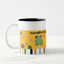 Plüschtierefroggy-Geburtstags-Becher Teetasse
