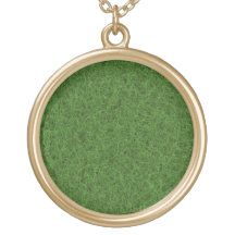 Plush Green Grass, Thanks to Digital Art Necklaces
