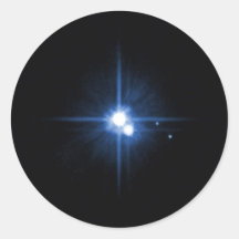 Pluto und Charon Aufkleber