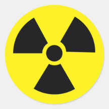 Plutonium - Transuranic radioaktives Element Runder Aufkleber