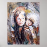 PMACarlson Frau mit einem Papoose Plakat