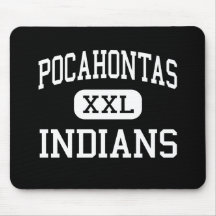 Pocahontas - amerikanischer Ureinwohner - hoch - P Mauspad