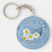 Pocketful Gänseblümchen Schlüsselanhänger