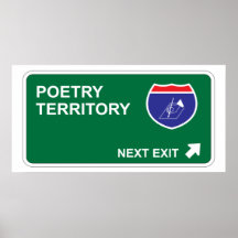 Poesie-folgender Ausgang Posterdrucke