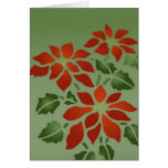 Poinsettia Grußkarte