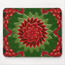 Poinsettia-Weihnachten TABLEMAT Mauspad