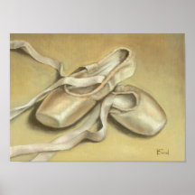 Pointe Schuhdruck Plakate