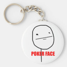 Poker-Gesicht - Keychain Schlüsselband