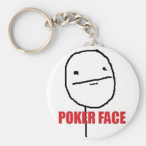 Poker-Gesicht Meme Schlüsselband