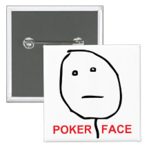 Poker-Gesicht (Text) Button