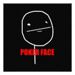 Poker-Gesichts-Einladung