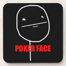 Poker-Gesichts-Korken-Untersetzer