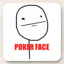 Poker-Gesichts-Korken-Untersetzer