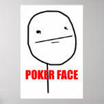 Poker-Gesichts-Plakat
