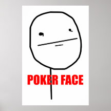 Poker-Gesichts-Plakat