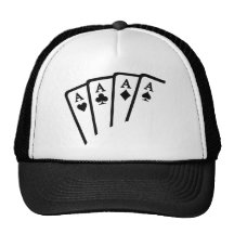 Poker kardiert Asse Baseballmützen