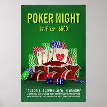 Poker-Nacht - Plakat