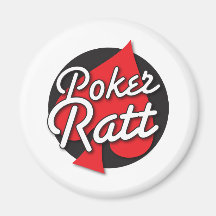 Poker Ratt rockabilly Kartenentwurf Magnete