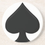 Poker-Spaten-Sandstein-Untersetzer