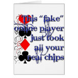Poker-Spieler-Entwurf Grußkarten