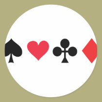 PokerKartenspiel aufkleber