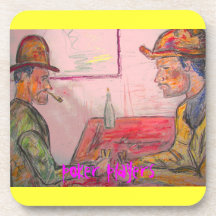 Pokerspielerkunst Cocktail Untersetzer