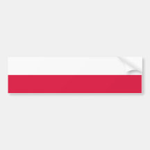 Polen Fahne/Flagge Autoaufkleber