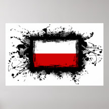 Polen-Flagge Plakat