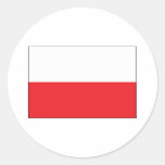 Polen-Flagge Runder Aufkleber