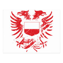 Polen Grunged Postkarte