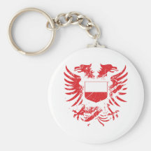 Polen Grunged Schlüsselanhänger