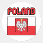 Polen Runder Sticker