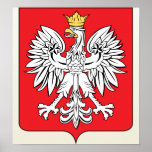 Polen-Wappen Detail Poster