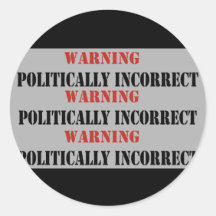 Politisch falsch sticker