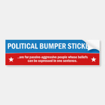 Politische Autoaufkleber