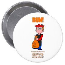 Politischer Halloweentrick oder -Leckerei Anstecknadelbuttons
