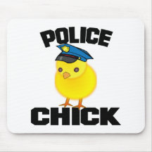 Polizei-Frau Mauspad